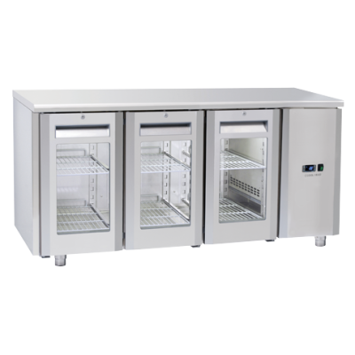 Πάγκος συντήρησης QRG 3100SG - GN 1/1 (ΑΠΟΜΑΚΡΥΣΜΕΝΗΣ ΣΥΝΔΕΣΗΣ REMOTE/ ΜΕ ΓΥΑΛΙΝΗ ΠΟΡΤΑ)