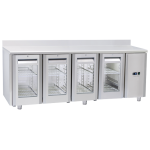 Πάγκος συντήρησης QRG 4200SG - GN 1/1 (ΑΠΟΜΑΚΡΥΣΜΕΝΗΣ ΣΥΝΔΕΣΗΣ REMOTE/ ΜΕ ΓΥΑΛΙΝΗ ΠΟΡΤΑ)