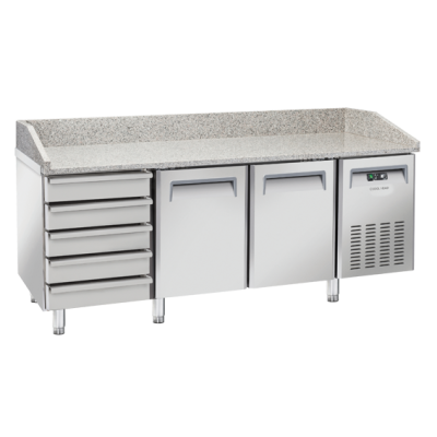 Πάγκος συντήρησης πίτσας QZ 26 για λαμαρίνες 600χ400 mm