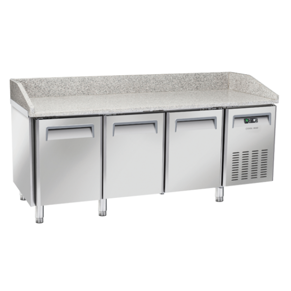 Πάγκος συντήρησης πίτσας QZ 30 για λαμαρίνες 600χ400 mm