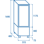 Βιτρίνα ζαχαροπλαστικής RC 235B