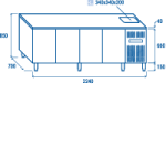 Ψυχόμενος πάγκος RC 4100LV - GN 1/1 (ME ΝΕΡΟΧΥΤΗ)