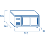 Self service βιτρίνα RC 910 - 130lt