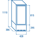 Βιτρίνα ζαχαροπλαστικής RC 98B