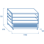 Ψυχόμενη βιτρίνα RG 1200 120X68X73
