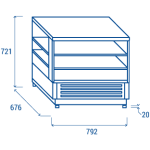Ψυχόμενη βιτρίνα RG 800