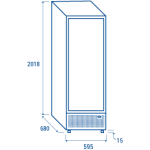 Ψυγείο αναψυκτικών TKG 420B 250 λίτρων