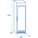 Οριζόντιος καταψύκτης TNG 390CB με διαφημιστική μετώπη 300 lt.