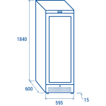 Βιτρίνα συντήρισης κρασιών TW 390BL 350lt