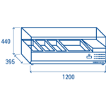 Ψυγείο σαλατών VRX 12/38 (Λεκανάκια GN 1/3)