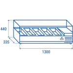 Ψυγείο σαλατών VRX 13/33 για GN 1/4
