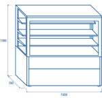 Βιτρίνα συντήρησης WKR 150