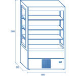 Ψυγείο βιτρίνα συντήρησης WMP 120S