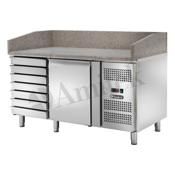 Αεριζόμενος ψυχόμενος πάγκος πίτσας AK1612TN 152Χ80Χ105