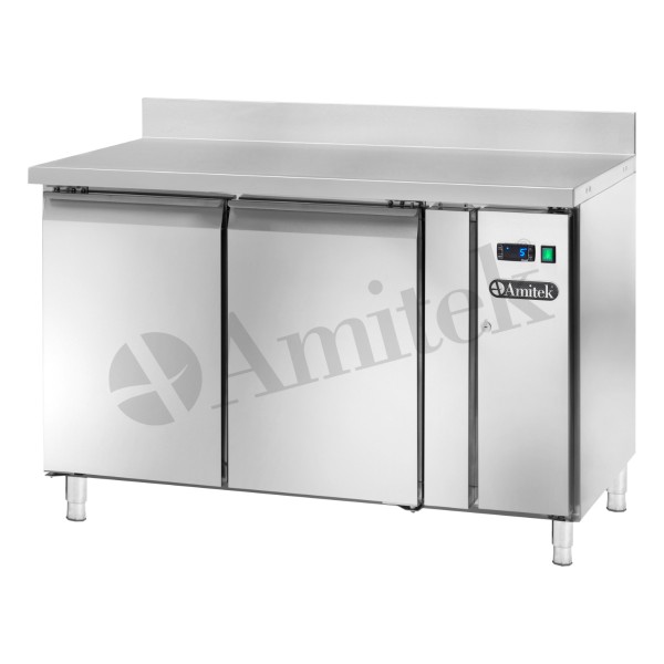 Αεριζόμενος ψυχόμενος πάγκος GN1/1 για απομακρυσμένη μονάδα ψύξης με ανυψωμένη πλάτη AK2202TN SG 122Χ70Χ96