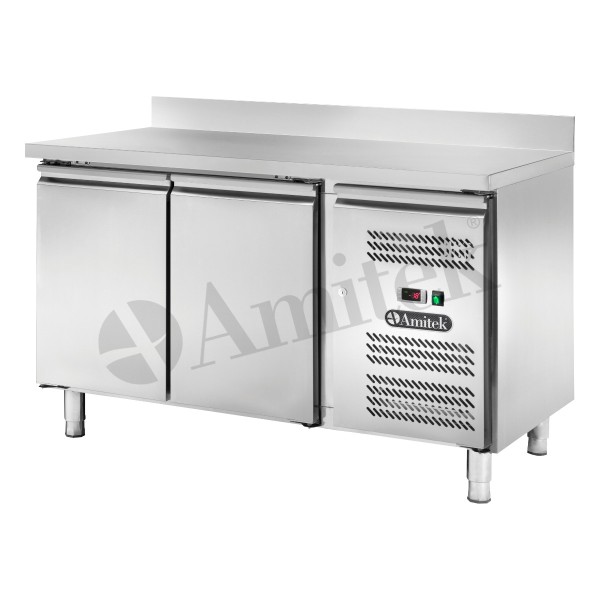 Αεριζόμενος ψυχόμενος πάγκος GN1/1 με υπερυψωμένη πλάτη AK2204BT 136Χ70Χ95