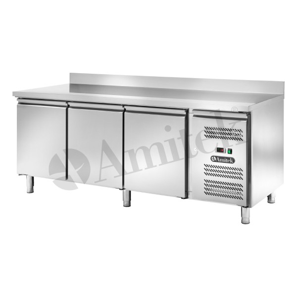 Αεριζόμενος ψυχόμενος πάγκος ζαχαροπλαστικής με υπερυψωμένη πλάτη AK3204P 202Χ80Χ95