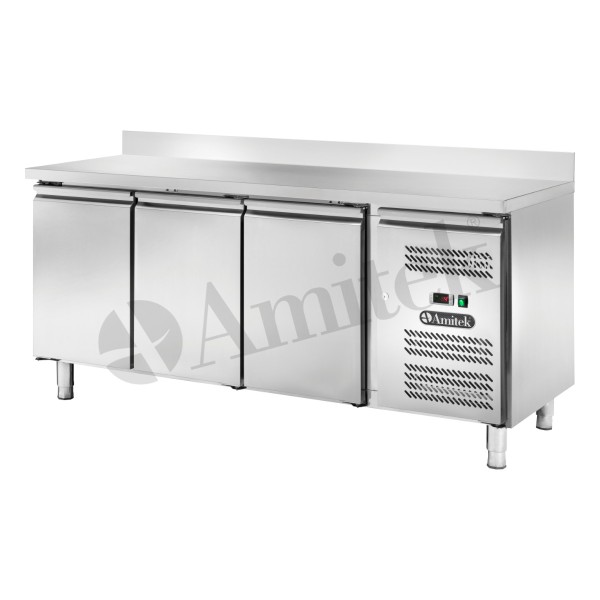 Αεριζόμενος ψυχόμενος πάγκος GN1/1 με υπερυψωμένη πλάτη AK3204TN 180Χ70Χ95