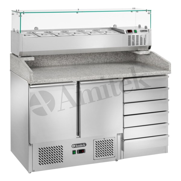 Ψυγείο Σαλατών GN1/1 για πίτσα AK903PD 142Χ70Χ102