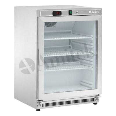 Mini Επιτραπέζιο Ψυγείο με γυάλινη πόρτα, σειρά AKM AKM200RG SS 60Χ59Χ85