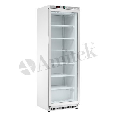 Στατικό Ψυγείο Κατάψυξη με γυάλινη πόρτα, σειρά AKM AKM400FG 60Χ59Χ185