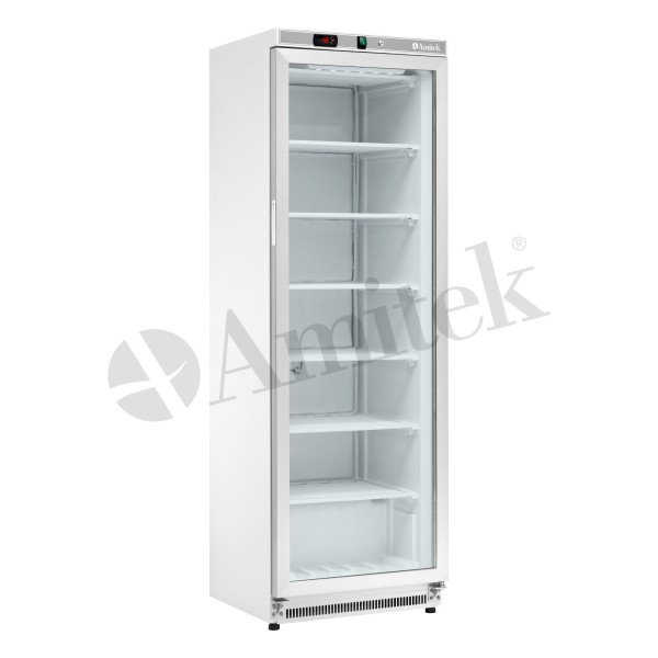 Στατικό Ψυγείο Κατάψυξη με γυάλινη πόρτα, σειρά AKM AKM400FG 60Χ59Χ185