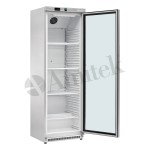 Στατικό ψυγείο με γυάλινη πόρτα, σειρά AKM AKM400RG SS 60Χ59Χ185