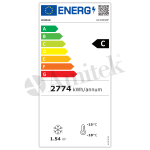Ψυγείο-καταψύκτης με γυάλινες πόρτες AX1000DF 250Χ85Χ85