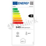 Ψυγείο-καταψύκτης μπαούλου AX400CDN 128Χ74Χ83