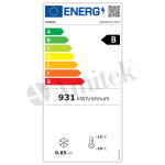 Ψυγείο-καταψύκτης με γυάλινες πόρτες AX600CFG ENERGY CLASS B 180Χ71Χ88