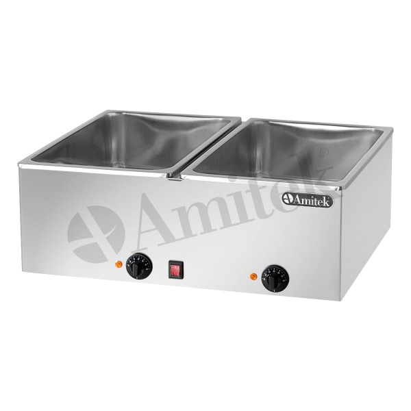 Bain Marie GN1/1 1000 + 1000Watt ΒΜ216 italy 69Χ54Χ25