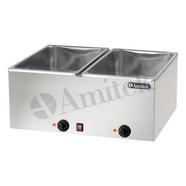 Bain Marie GN1/1 1000 + 1000Watt ΒΜ221 italy 69X54X30