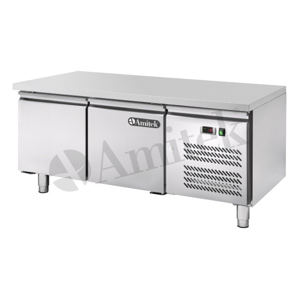 Αεριζόμενος ψυχόμενος πάγκος GN1/1 h=650 AKU2104TN 136Χ70Χ65