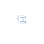 BACK BAR BBC 286S με δύο συρόμενες πόρτες (ύψος 860mm)