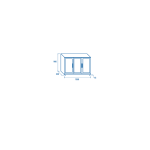 BACK BAR BBC 330H με τρείς ανοιγόμενες πόρτες (ύψος 900mm)