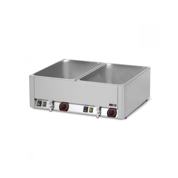 Bain Marie διπλό για GN 1/1 με βρυσάκια απορροής BMV 2115
