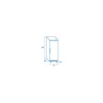 Ψυγείο συσκευασμένων και μη προϊόντων BYX 460 - EURONORM (Ενεργειακής κλάσης Β)