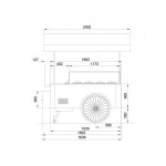 Βιτρίνα παγωτού τροχήλατη για 8 καραπίνες CARRETINO CARAPINE