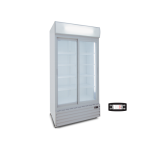 Βιτρίνα συντήρησης διπλή με συρόμενες πόρτες CL1100 V2GC SL White