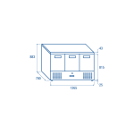 Πάγκος κατάψυξης CNX 93V - GN1/1 (ΑΝΟΞΕΙΔΩΤΗ ΕΠΙΦΑΝΕΙΑ ΕΡΓΑΣΙΑΣ)