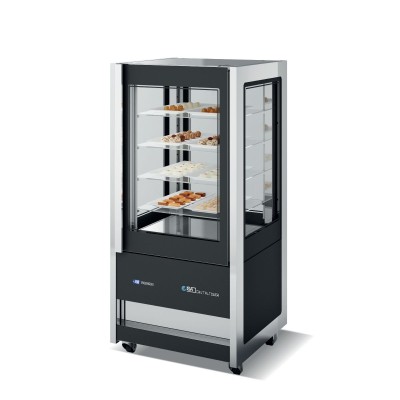 Βιτρίνα κατάψυξη-συντήρηση πανοραμική CRISTAL TOWER 75LH RV TB/TN BLACK