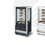 Βιτρίνα κατάψυξη-συντήρηση πανοραμική CRISTAL TOWER 75LH RV TB/TN BLACK