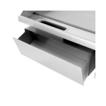 Dynamic EG-818D-2 Ηλεκτρικό πλατώ χρωμίου με μισή επιφάνεια λεία και μισή ραβδωτή ICS-300.0605