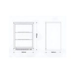 Dynamic GN-126L Back Bar Cooler Ψυγείο Inox με 1 ανοιγόμενη πόρτα, 250W ICS-300.0905