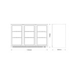 Dynamic GN-320H Ψυγείο Back Bar Cooler με 3 ανοιγόμενες πόρτες ICS-300.0901