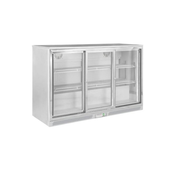 Dynamic GN-320LS Ψυγείο Back Bar Cooler Inox με 3 συρόμενες πόρτες ICS-300.0909
