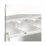 Dynamic GN-1130SB Salad bar ψυχόμενη επιτραπέζια βιτρίνα 42Lt με 4 θέσεις ICS-300.0931