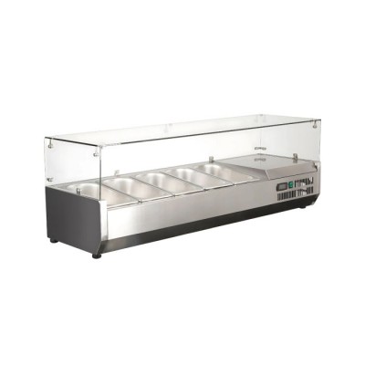 Dynamic GN-1305SB Salad bar ψυχόμενη επιτραπέζια βιτρίνα 52Lt με 5 θέσεις ICS-300.0932