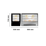 Dynamic GN-900RT Ψυχόμενη επιτραπέζια βιτρίνα ICS-300.0910 Αντιγραφή