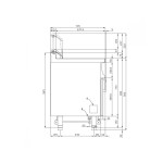 Φριτέζα αυτόματη ηλεκτρική επιδαπέδια TouchFry 40x70x90 εκ F1874 ETDP